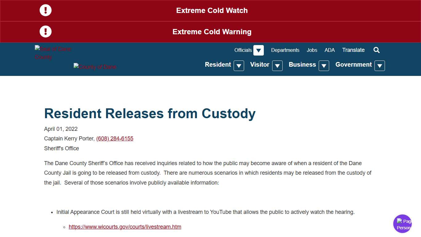 Press Releases | Dane County, Wisconsin